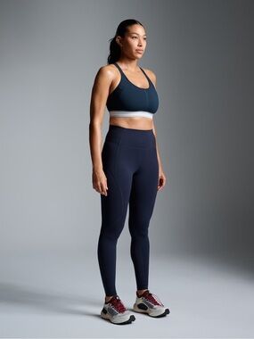 NEW LNDR Limitless 8/8 Legging in Navy, size S